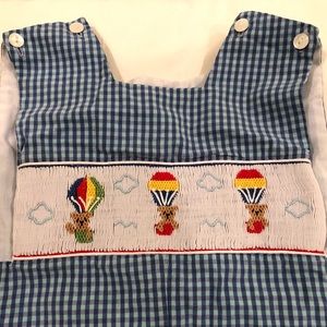 Boys Smocked Jon Jon 24 month Petite Palace romper